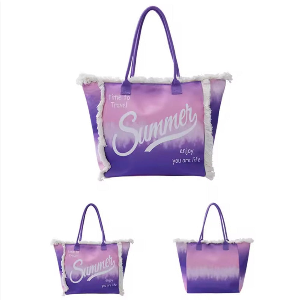 MEJORADA Bolso de Playa o piscina Grande - Diseño Verano, Ligera y Espaciosa (55x35x20 cm), TOTE BAG, Disponible en 6 Colores, Ideal para Viajes y Vacaciones