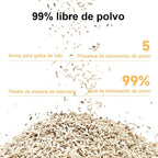 La arena para gatos se aglomera en segundos Arena para gatos vegetal Arena para gatos desodorizada, sin polvo y sin mezcla Suministros para mascotas fáciles de almacenar - 1 bolsa Varios sabores