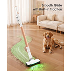 Aspiradora Inalámbrica Lubluelu 35Kpa, Aspiradora Ligera sin Cerdas Anti-Enredos, Hasta 50 Min de Autonomía, para Alfombras, Pisos de Madera Dura y Pelo de Mascotas