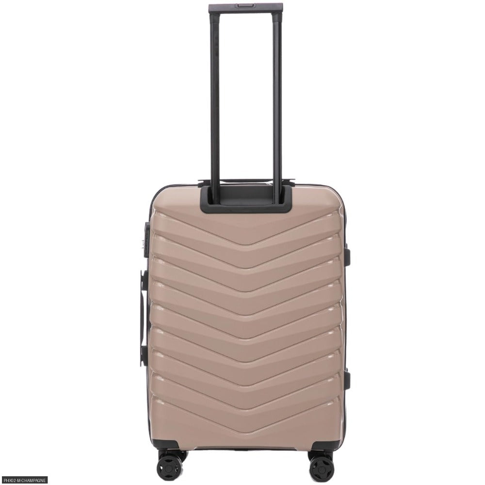 Opciones de equipaje / Polipropileno TSA / 28" 24" 20" 18" pulgadas / Dimensiones aproximadamente 75 x 50 x 30 cm o 68 x 41 x 25 cm o tamaño de cabina 55 x 40 x 20 cm o equipaje de mano 50 x 34 x 18 cm con ruedas desmontables / Equipaje de mano ABS+ de al