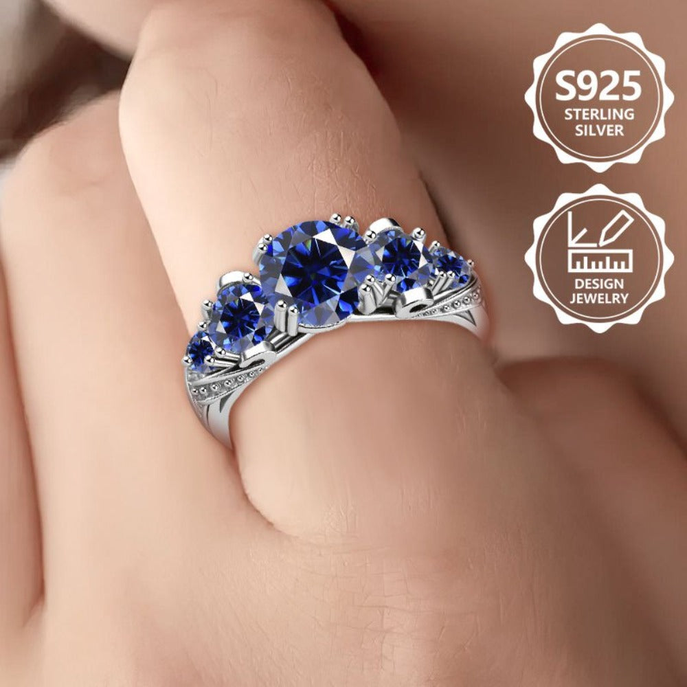 Un hermoso anillo de moda para mujer de plata de ley de pureza 925. Elegante, moderno, exquisito, un anillo de joyería de alta calidad para mujer con una apariencia excelente. Adecuado para viajes de vacaciones, uso diario. Es un regalo conmemorativo idea