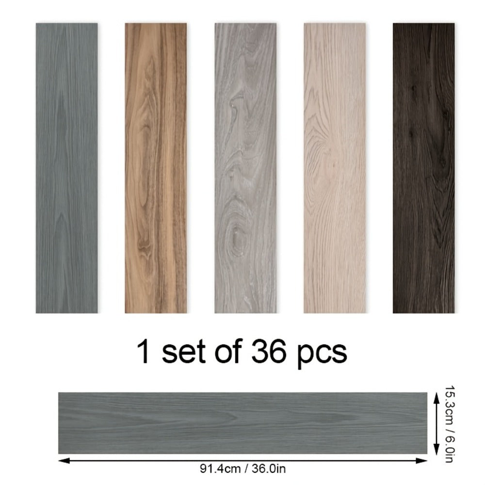 Suelo de vinilo autoadhesivo 36 piezas | Cocina baño salón y reforma DIY