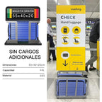 Una Maleta Cabina 55x35x20 Cm. , Equipaje Rígido Expandible De Material ABS, Con Ruedas Giratorias Desmontables Y Cerradura De Combinación, Que Cumple Con La Norma De Equipaje De Mano De 55x40x20 Cm. Ideal Para Adolescentes, Imprescindible Para Viajes En