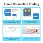 Impresora portátil sin tinta A10a, impresoras portátiles inalámbricas, impresora térmica para teléfono y portátil, impresora móvil para oficina, hogar y escuela, compatible con papel térmico de 21.59 cm x 27.94 cm y A4