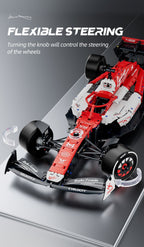 1:8 Escala Grande 1900 piezas de Bloques de Construcción de Coche Deportivo Rojo y Blanco, Kit de Modelo de Vehículo Famoso, Coche Deportivo Coleccionable, Regalo Perfecto para Amantes, Juguete de Ensamblaje para Adultos, Regalo de Cumpleaños/San Valentín