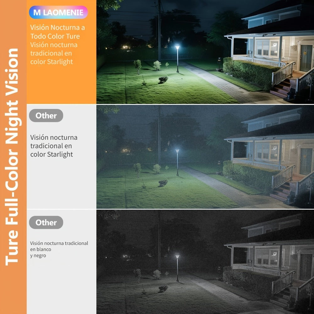 Cámara Interior 2K con IA | Cámara de Seguridad Inteligente de 360 Grados con Tecnología de Luz Negra, Cámara para Mascotas Perro Gato, Monitor de Bebé con Audio y Video, Audio Bidireccional con Altavoz, Seguimiento de Movimiento, Visión Nocturna IR, Cáma