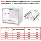 Organizador de gabinetes de cocina telescópico con cajones extraíbles, estante extensible, organizador de cajones de cocina, cesta de estante de cocina extraíble, cajón de dormitorio extraíble, extensión completa, capacidad de carga de 20 kg