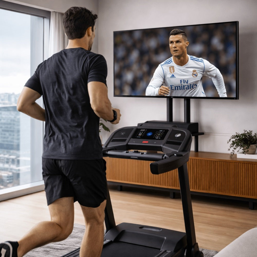 AOREX Soporte TV Ruedas para TVs de 32 a 65 Pulgadas de LED, LCD, OLED Planos y Curvos, Soporte TV Pie con Ruedas Móvil con Inclinación y Estante para Medios, hasta 50 kg, Máx. VESA 600x400mm