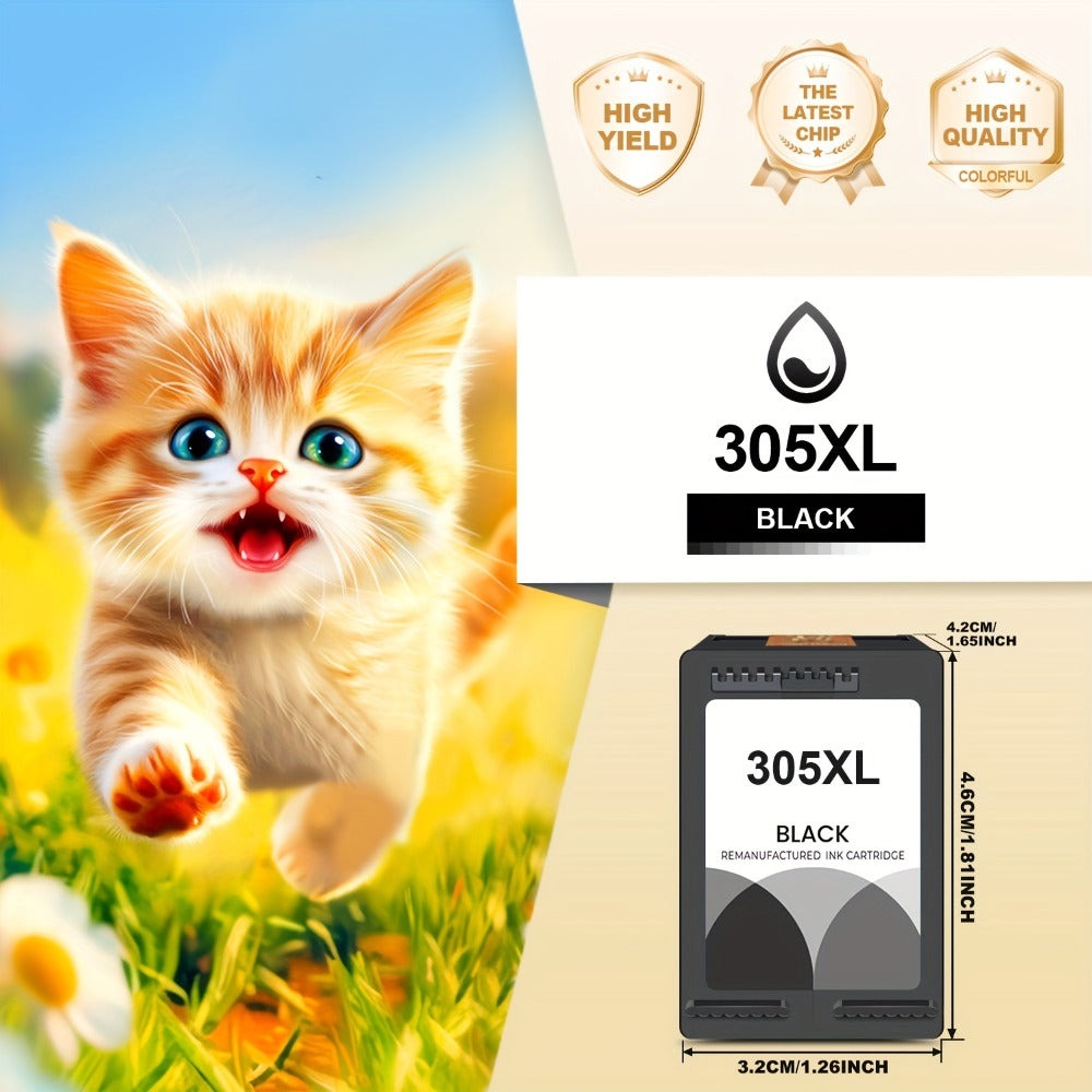 Cartuchos de tinta 305XL Negro Tricolor Reemplazado para Impresora HP 305 305XL para HP Deskjet 2700 2700E 2752 2752E 2742 2755 4100 4100E 4152 4155E 6000 6055 6400 6458 6458E 6455E