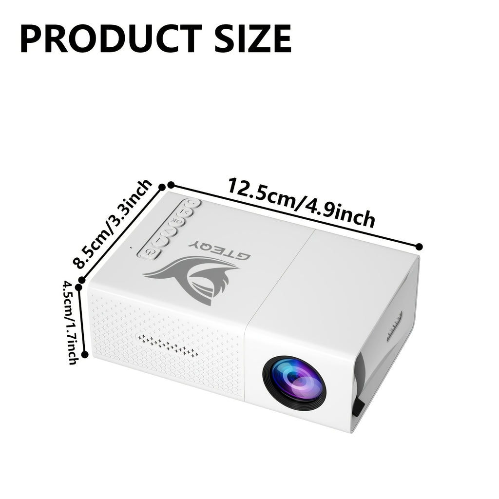 Proyector | Proyector portátil, compatible con 1080P, conexión USB, control remoto - Compatible con smartphones, tabletas, portátiles, TV Sticks