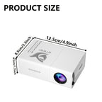 Proyector | Proyector portátil, compatible con 1080P, conexión USB, control remoto - Compatible con smartphones, tabletas, portátiles, TV Sticks