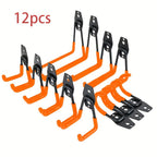 Set de ganchos de garaje para pared 12 piezas | Herramientas, escaleras y bicicletas