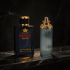 Set de Perfumes de Lujo para Hombre con Aroma Amaderado, 3 piezas | Ciprés Azul Tallado Acuático, Corona Negra, Rosa Oriental y Fougere Transparente de Sándalo | Larga Duración, Gran Volumen, Ideal para Regalos de San Valentín
