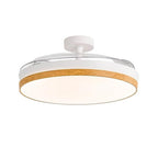 Ventilador de Techo con Luz LED Aspas Retráctiles, SPTO-2, 3 Tonalidades, Control Remoto, 6 Velocidades, Motor DC Silencioso, Temporizador, Sin WiFi