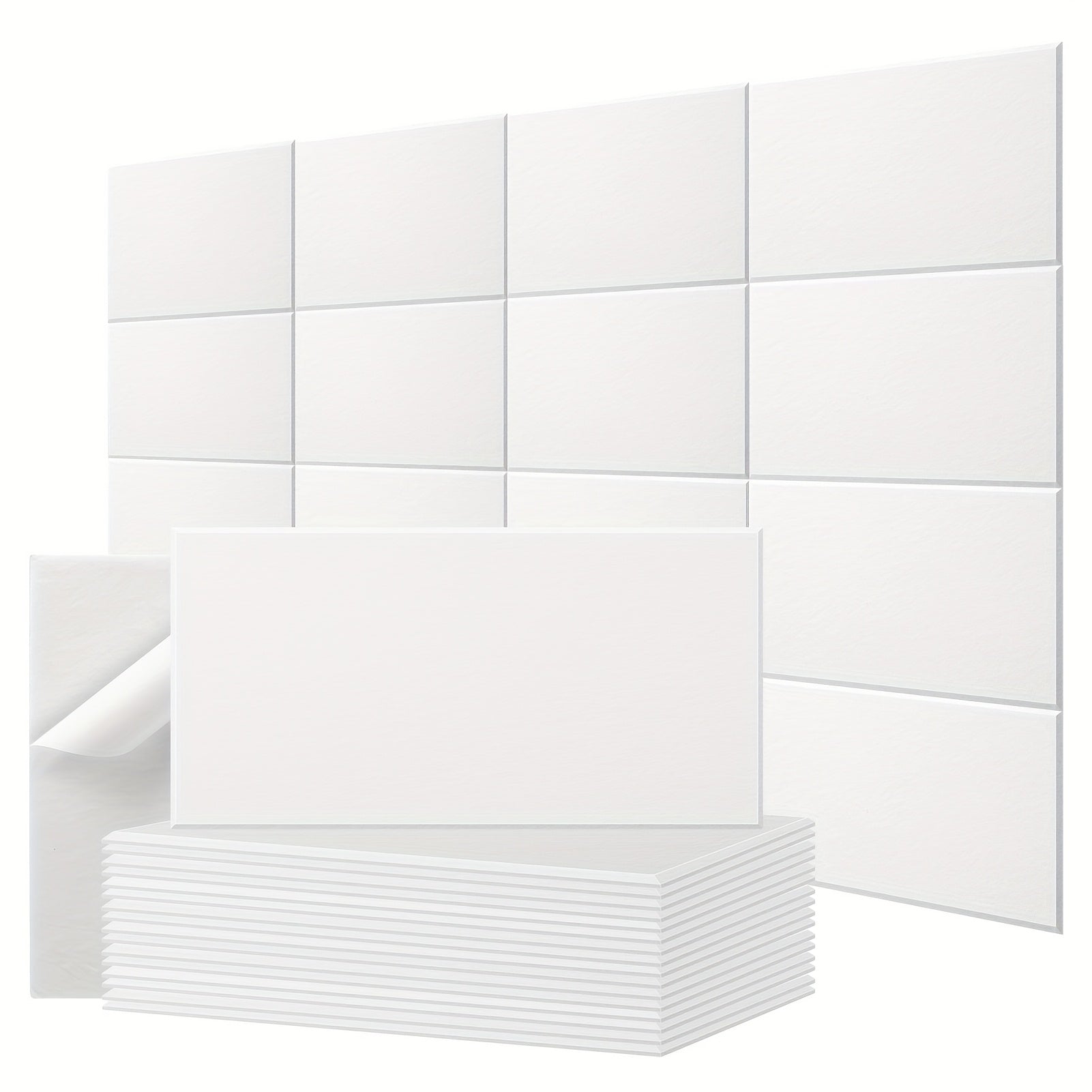 16 Paneles acústicos de absorción de sonido de 60 cm x 30 cm, ideales para estudios de grabación, salas de piano, áreas de juegos, teatros, espacios de podcast, paredes, techos y diversos entornos acústicos