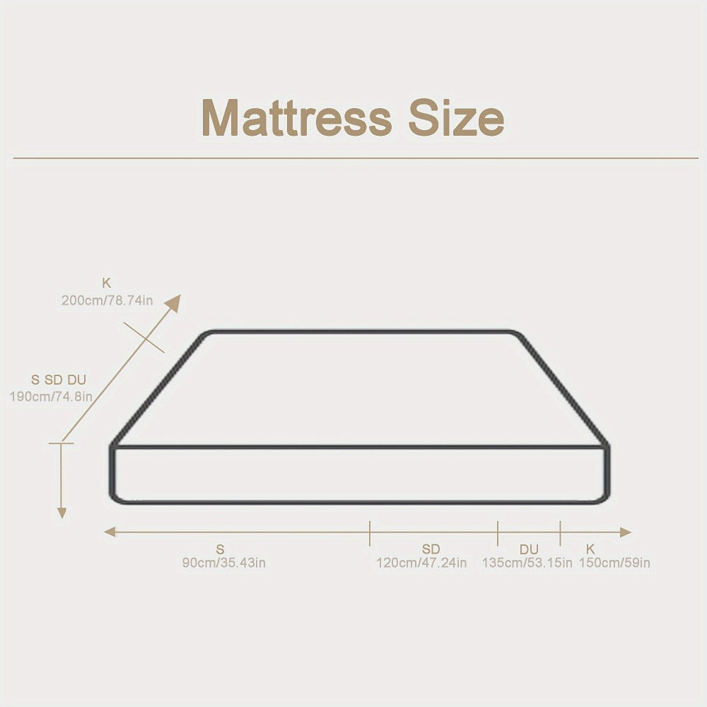 Colchón 140 x 200 cm - Dureza H3, colchón híbrido de muelles ensacados y espuma viscoelástica en caja para soporte máximo y alivio de presión, colchón de cama
