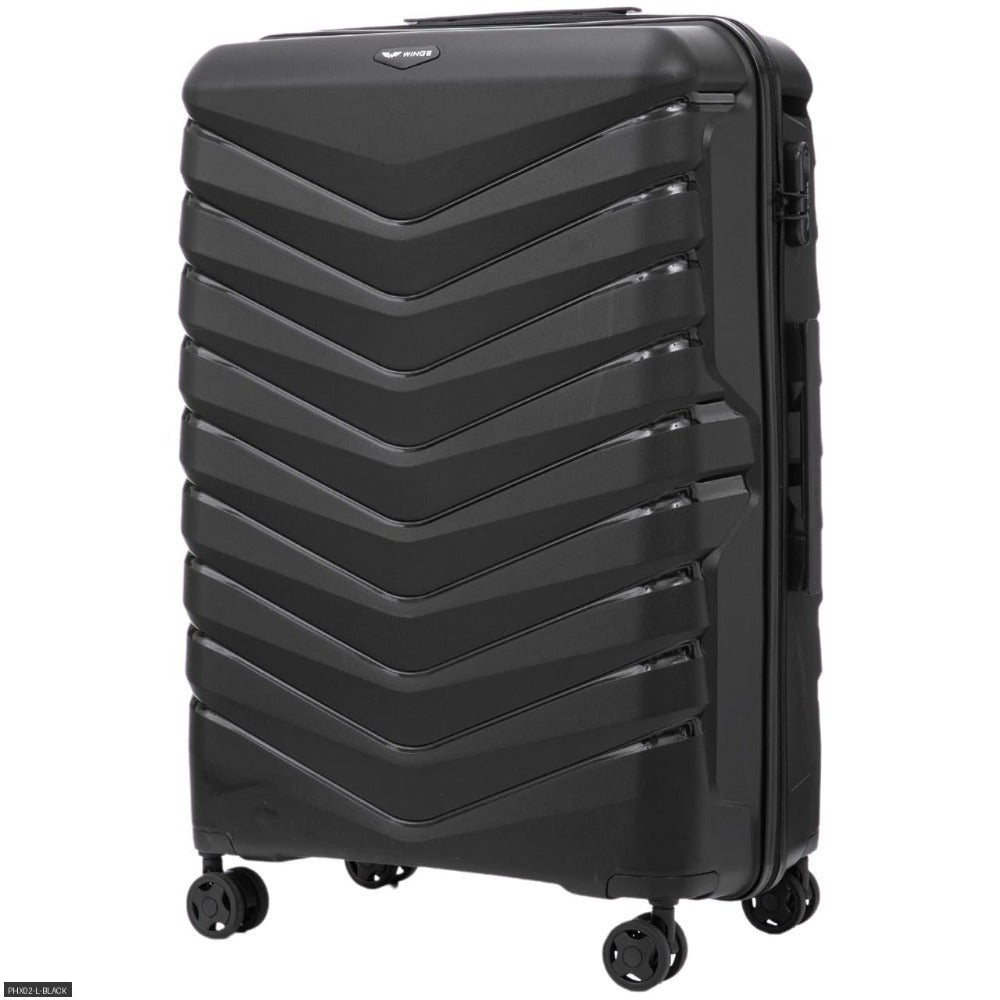 Opciones de equipaje / Polipropileno TSA / 28" 24" 20" 18" pulgadas / Dimensiones aproximadamente 75 x 50 x 30 cm o 68 x 41 x 25 cm o tamaño de cabina 55 x 40 x 20 cm o equipaje de mano 50 x 34 x 18 cm con ruedas desmontables / Equipaje de mano ABS+ de al