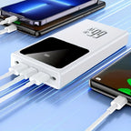 Batería Externa de 50000mAh, Carga Súper Rápida, Batería de Respaldo de Energía de Emergencia para Exteriores, Luz para Camping al Aire Libre, Batería Externa de Gran Capacidad, Soporta la Carga de Múltiples Dispositivos Simultáneamente, Adecuada para Tel