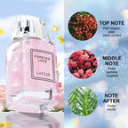 Este atractivo perfume en spray para mujer presenta un aroma a rosa con notas frescas y cautivadoras, mostrando un atractivo distintivo. Es una excelente opción tanto para eventos de negocios como sociales, presentado en un diseño de botella premium.