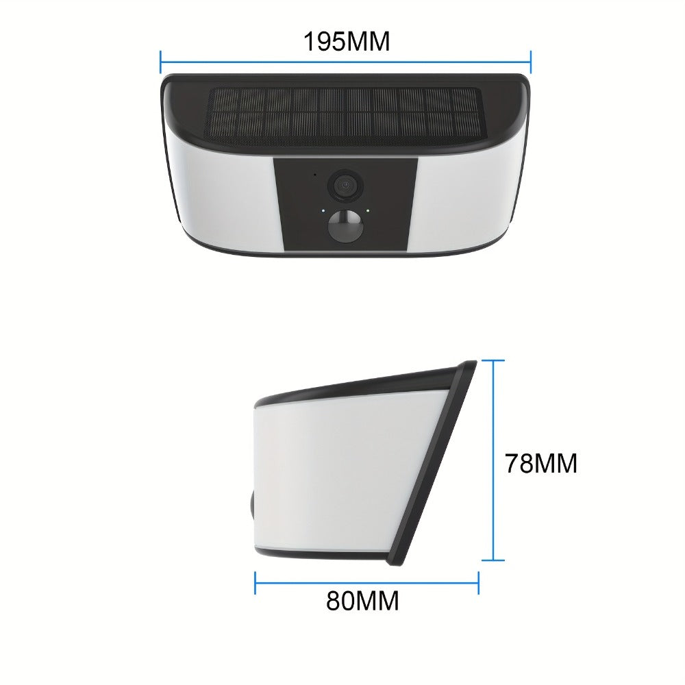 ANRAN Cámara de Luz Solar de Pared, una Cámara de Seguridad Solar para Exteriores que se Convierte en una Luz de Pared, Cuenta con Conectividad Inalámbrica 2.4G para la Seguridad del Hogar, Detección de Movimiento con IA, Iluminación Activada por Movimien