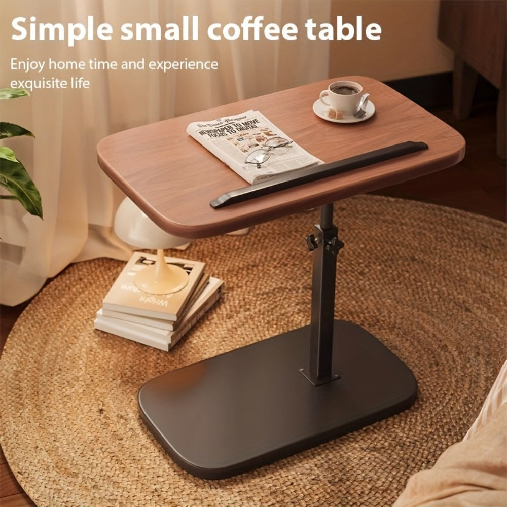 Mesa plegable para portátil de 1 pieza, mesa móvil y ajustable, mesa para portátil que ahorra espacio con almacenamiento, construcción duradera, adecuada para escritorios de oficina en casa, mesas de centro y sofás junto a la cama