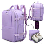 Mochila de cabina expandible 40x25x20-25cm | compartimiento para zapatillas | Mochila casual compatible con portátil 14 pulgadas