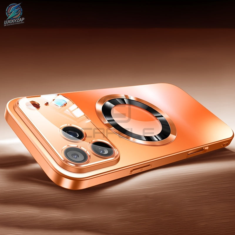 Funda magnética protectora para iPhone para protección y carga inalámbrica