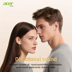Auriculares Bluetooth | [Acer OHR546] Auriculares inalámbricos TWS: con cancelación de ruido para llamadas, deportes y correr, diseño