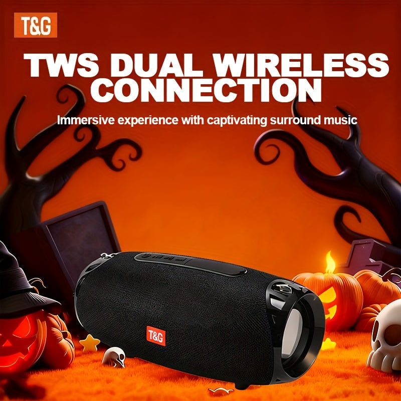 Altavoz Bluetooth | Altavoz Estéreo Inalámbrico Portátil TG534 con Clasificación IPX4 y Doble Altavoz, TWS Estéreo Manos Libres para