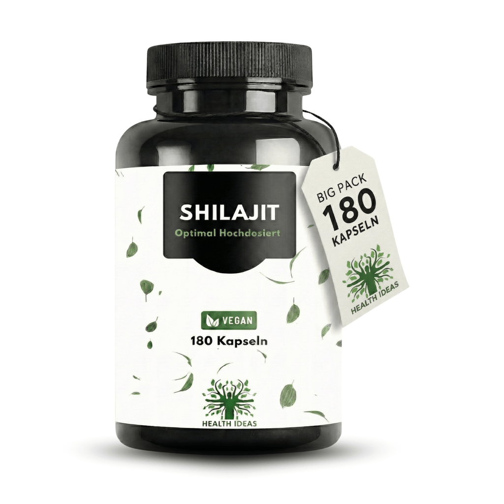 Cápsulas de Shilajit con Ácido Húmico y Minerales Traza – 1300 Mg por Dosis – 180 Cápsulas Veganas – Suplemento de Mumijo Shilajit para Adultos