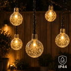 Guirnalda de luces para decoración de fiestas y exteriores | cristal