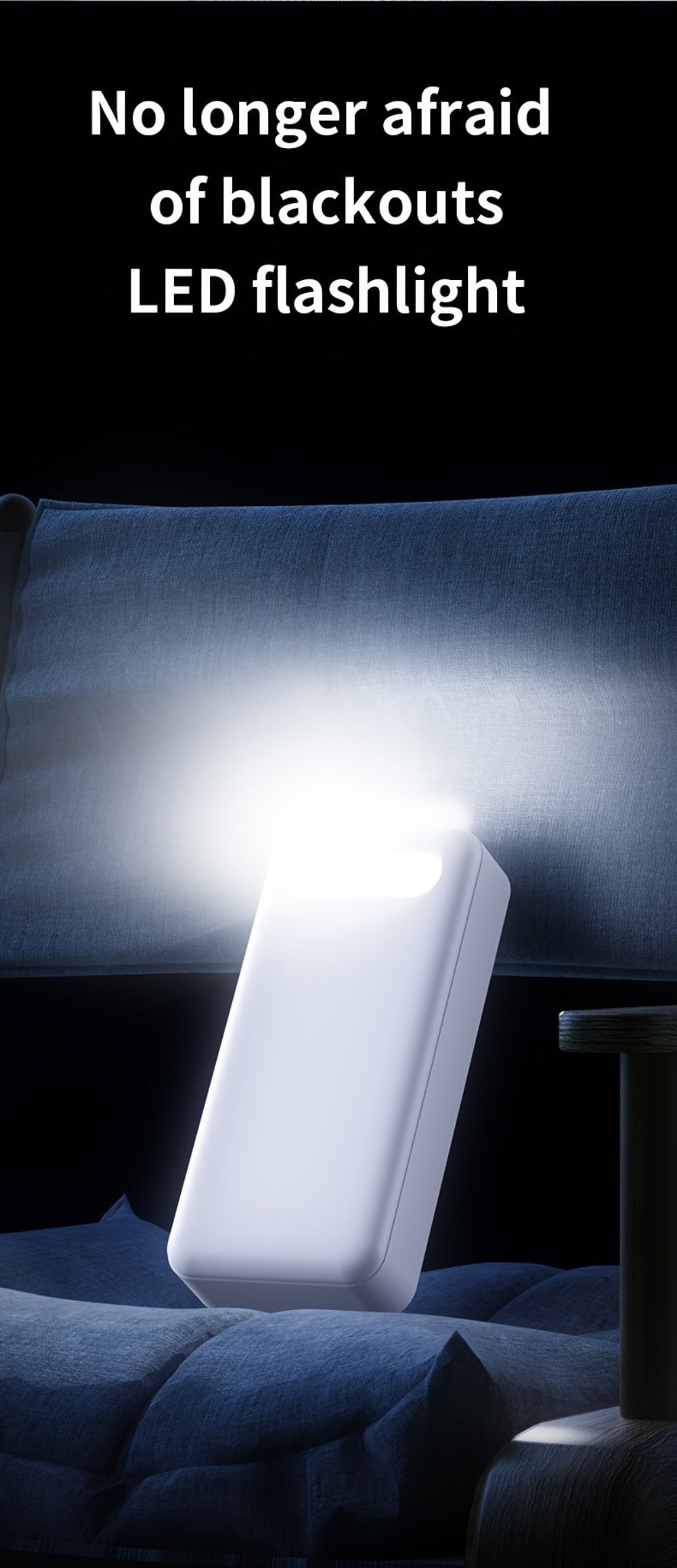 Suministro de Energía Móvil de Gran Capacidad de 50000mAh, con Pantalla LED, Linterna y Reserva de Energía de Emergencia, Carga Rápida de 22.5W - Luz de Camping para Exteriores, Adecuada para Teléfonos, Android y Dispositivos Digitales, Regalo de Vacacion