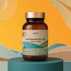 Vitamina D3 4000 IU + K2 MK7 100 Mcg FORTE - 120 Cápsulas Suplemento Dietético UNUVI