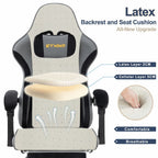 Silla de Oficina Ergonómica SYMINO, Ajustable, Cómoda, Cojín de Látex, Adecuada para Uso en Oficina, Reduce la Fatiga Durante el Sentado Prolongado, Altura Ajustable