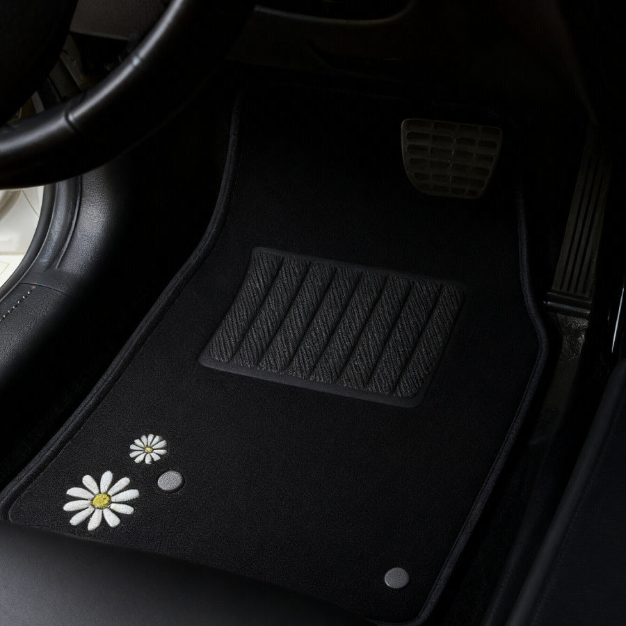 Alfombrillas Antideslizantes para Coche Alfombrillas Delanteras Set de 4 Alfombrillas Universales para Coche, Material PVC Duradero, Diseño Antideslizante y de Alta Gravedad, Instalación Fácil y Protección Completa para el Interior del Vehículo, Fácil de