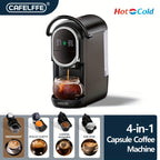 Cafeteras de cápsulas | CAFELFFE Cafetera Multifuncional de Cápsulas, 7 Niveles de Control Preciso del Agua, Compatible con Cápsulas Nes*