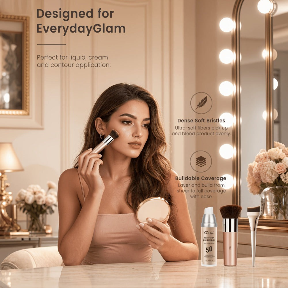 Kit de maquillaje de cara completa (con herramientas), base mágica coreana, set de maquillaje para mujer, rímel marrón, herramientas de maquillaje, kit de herramientas de cosméticos completo, set de belleza completo que incluye base, colorete, brillo de l