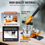 Máquina para hacer botones VEVOR, kit de prensa para hacer insignias de 75 mm (3 pulgadas), máquina para hacer pines de regalo para niños, suministros para hacer botones con 500 piezas de botones y cortador de círculos & libro mágico