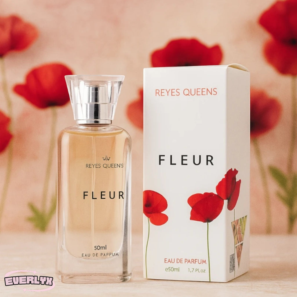 Everlyx - Perfume femenino Fleur Genzo 50 ml - Fragancia floral y delicada con notas frescas y románticas, perfecta para el día y eventos especiales - Aroma elegante y duradero que transmite frescura, dulzura y feminidad - Envíos a España en 24/48h