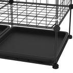 Recinto para mascotas | Corral para Gatos al Aire Libre de Bricolaje con Escalera de Alambre Metálico Denso para 1-2 Animales Pequeños