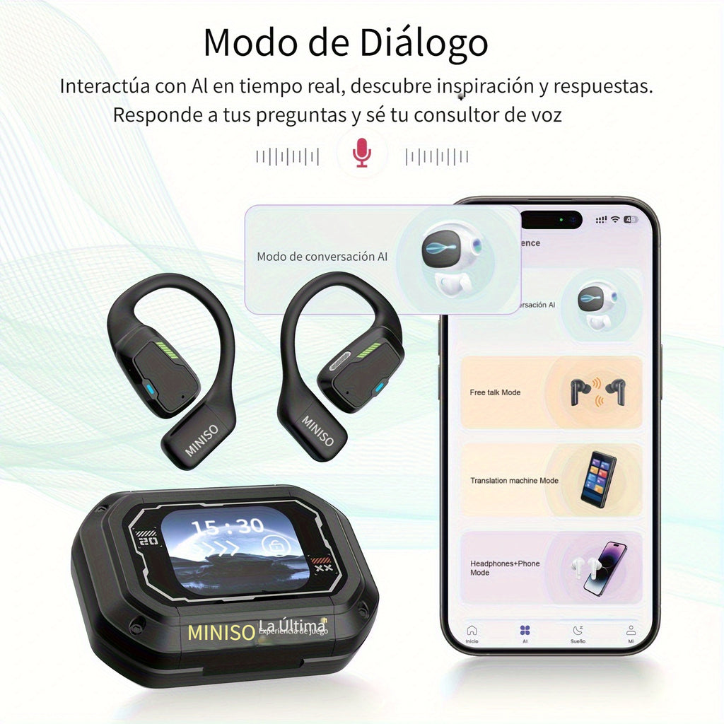 Auriculares Bluetooth para música, llamadas y deporte | Pantalla táctil