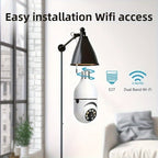 2pcs/4pcs Cámaras de Seguridad con Bombilla Controladas por la App Ease Life - Wifi Inalámbrico Interior Exterior (5Ghz), Vista de 360°, Casquillo E27, FHD 1080P, Visión Nocturna a Todo Color, Detección de Movimiento para la Seguridad del Hogar