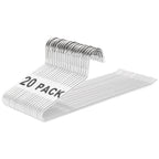 Juego de 20 perchas para faldas, perchas doradas antideslizantes para pantalones, perchas para abrigos que ahorran espacio con revestimiento antideslizante, perchas multifuncionales para pantalones, adecuadas para pantalones, bufandas, jeans, faldas, etc.