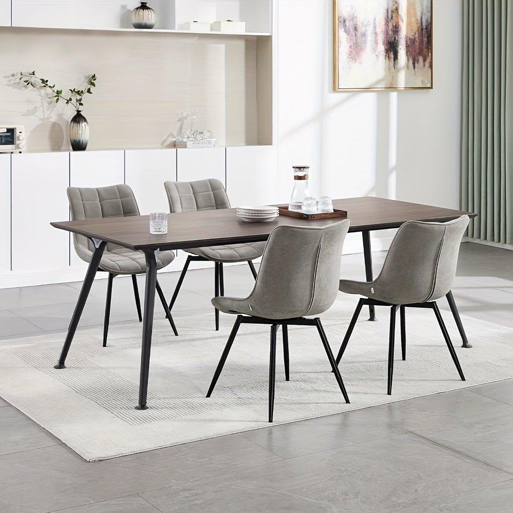 2 sillas de comedor, silla giratoria, silla de cocina, silla de sala de estar, sillón con respaldo, asiento de terciopelo, para cocina, sala de estar, sala de estar