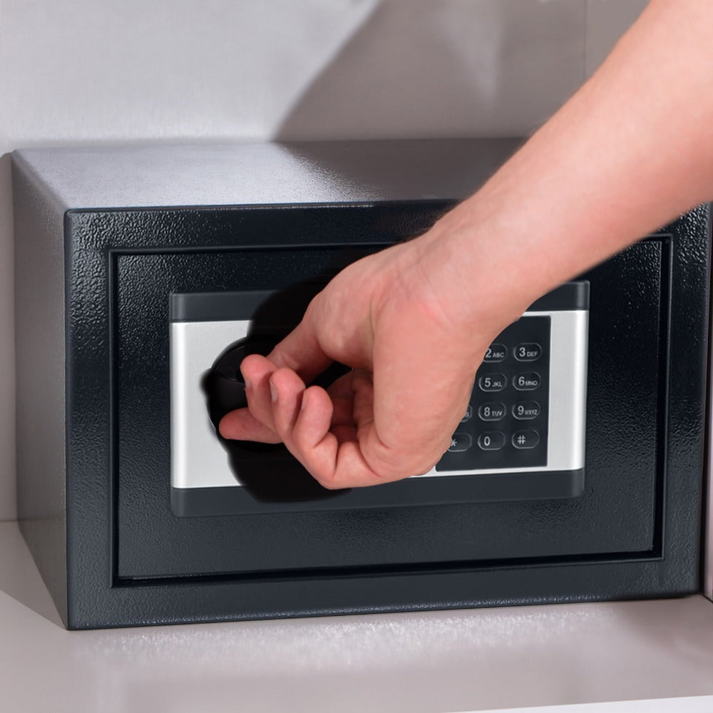 Caja Fuerte para Muebles con Gabinete de Acero, Incluye Cerradura y Llaves, con Puerta de Acero Colgante, Caja Fuerte de Pared para Seguridad