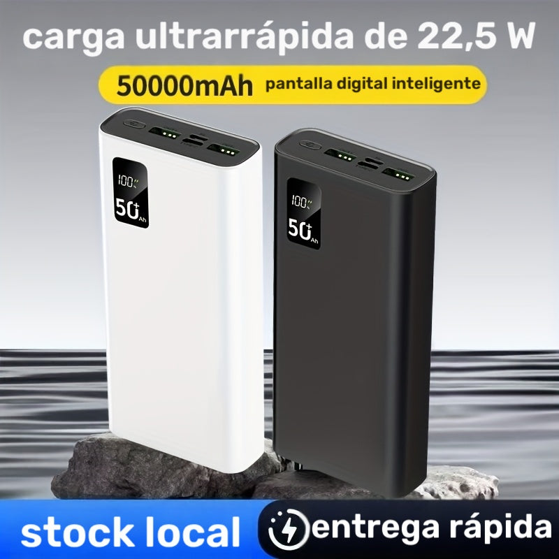 Power bank para carga durante viajes y uso diario | 5W y 50000mAh