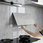 20/40pcs Efecto Mármol 3D Autoadhesivo 60*30cm Decoración de Pared - Vinilos Adhesivos para Cocina y Baño - Fáciles de Limpiar para Navidad y Halloween