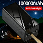 Power bank para carga durante viajes y uso diario | 100000Mah