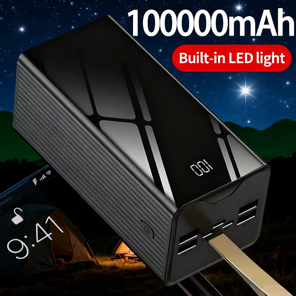 Power bank para carga durante viajes y uso diario | 100000Mah
