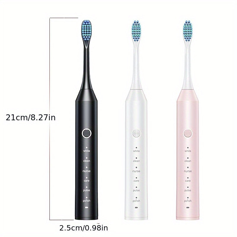Cuidado bucal | Cepillo de dientes eléctrico inteligente para adultos con 6 modos de limpieza (limpieza profunda, blanqueamiento, cuidado de